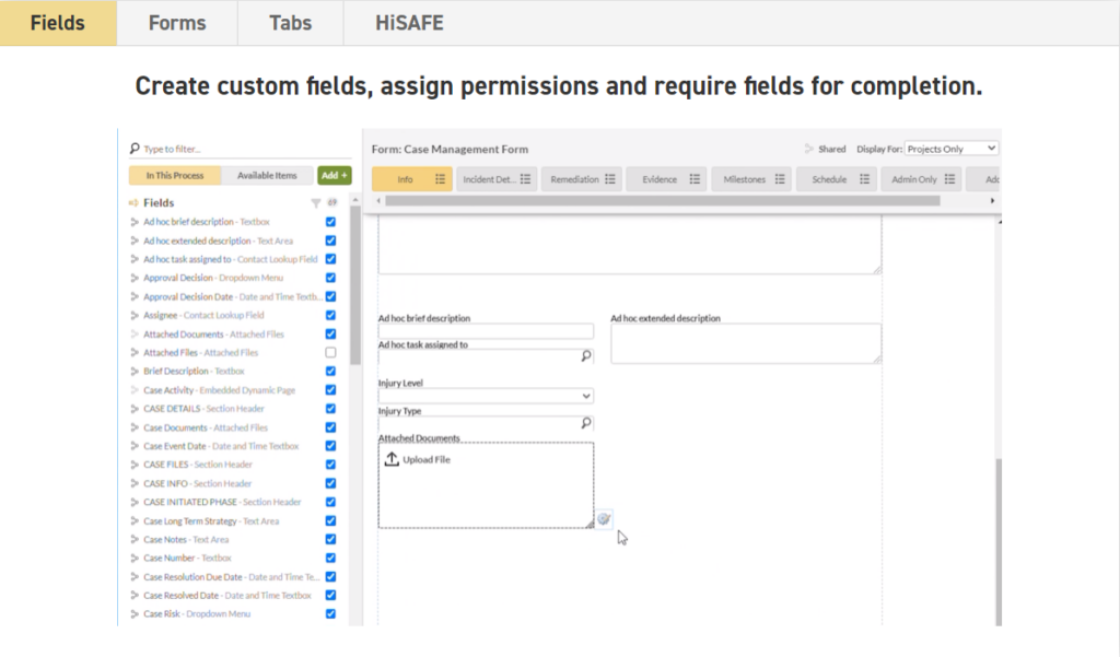 HighGear drag & drop process