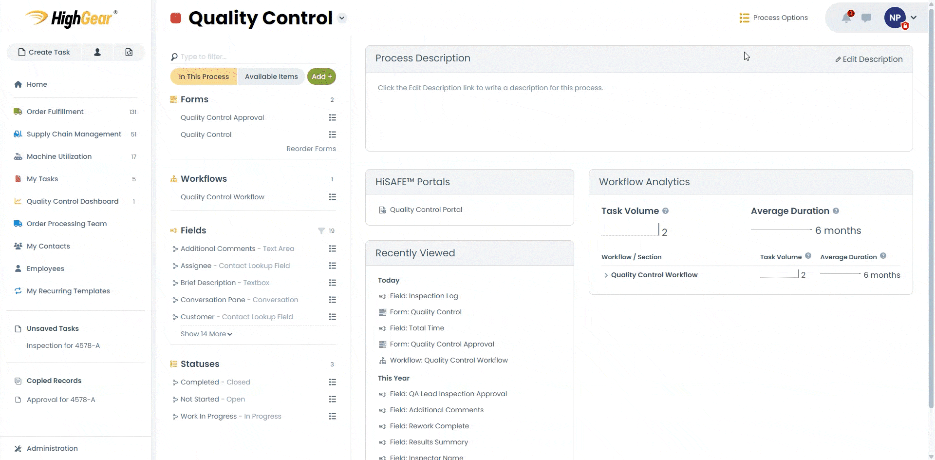 Animated screenshot of HighGear's Data Retention Policies