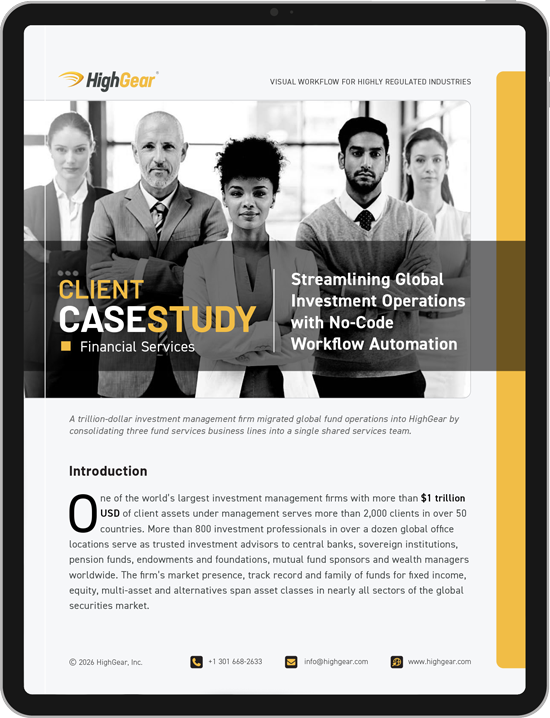 Case Study Global Investment Operations