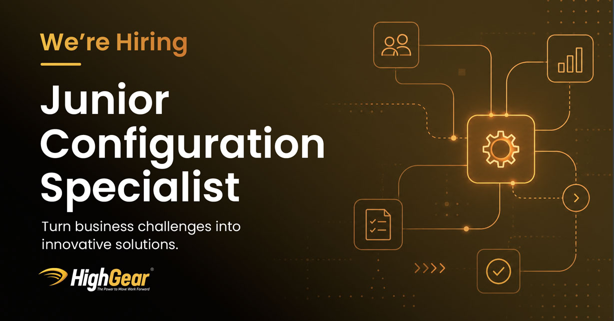 We're Hiring Junior Configuration Specialist