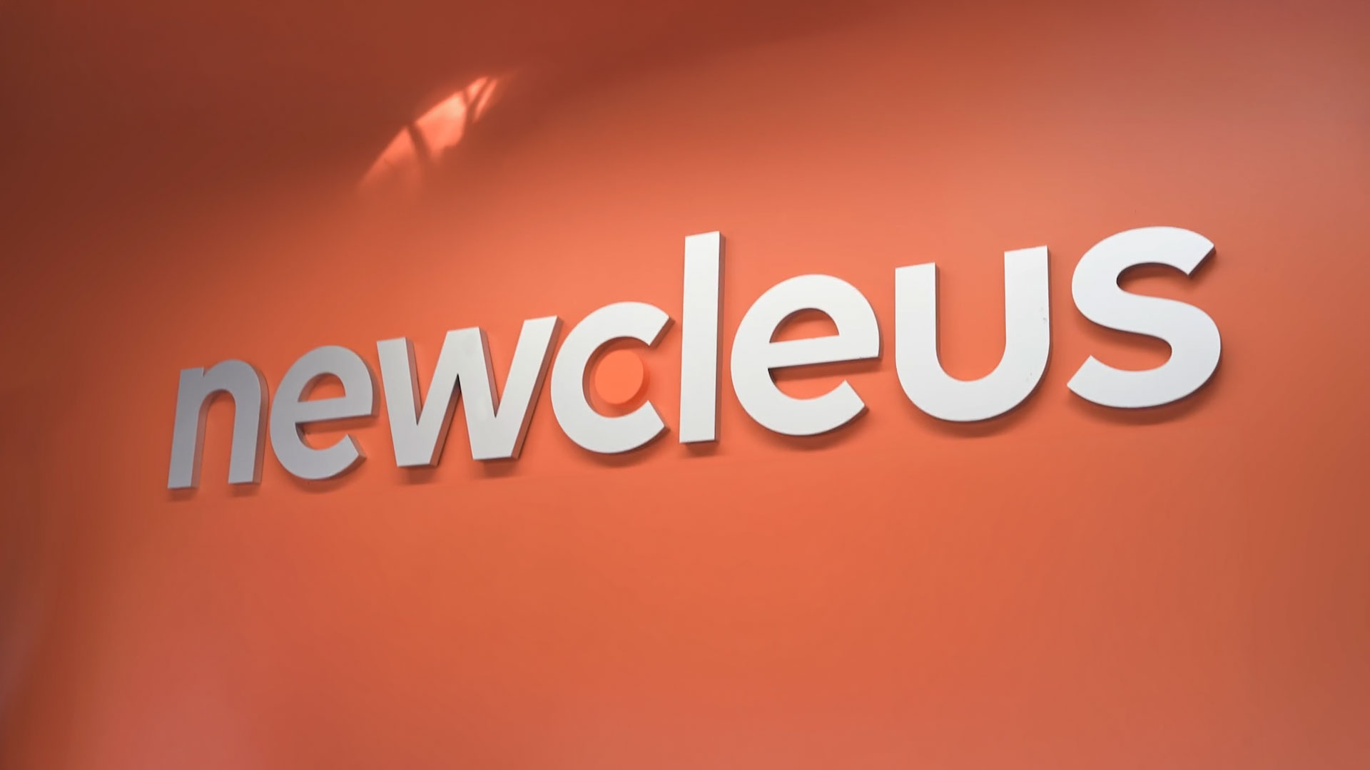 Newcleus Logo at the Newcleus Office.