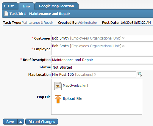 Task ID HighGear Google integration with Maps
